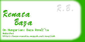 renata baza business card